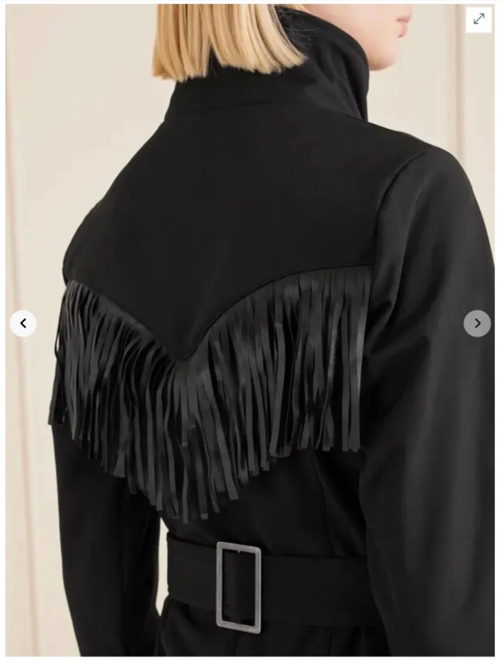 We Norwegians size Large L western fringe belted ski suit black nwt - Picture 5 of 10